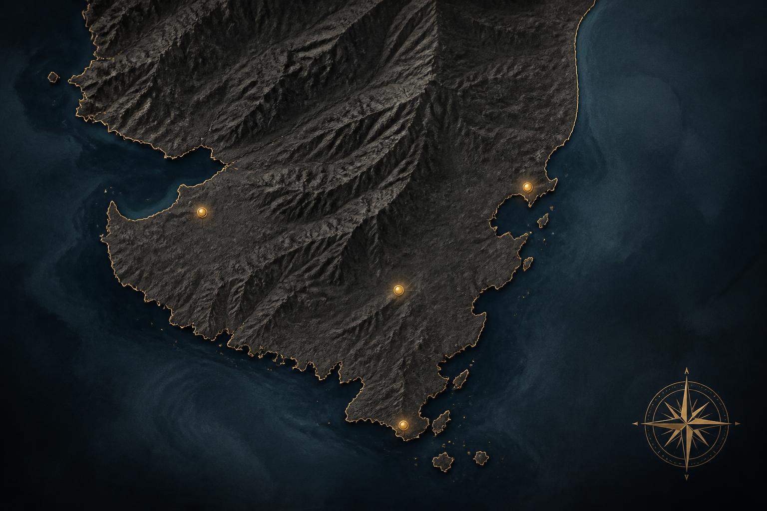 Carte des secteurs d'intervention de Primo Conciergerie en Corse Extrême Sud